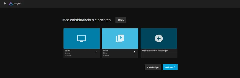 Jellyfin bevorzugte Anzeigesprache