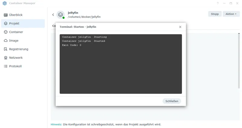Jellyfin Ordner in Synology File Staion anlegen